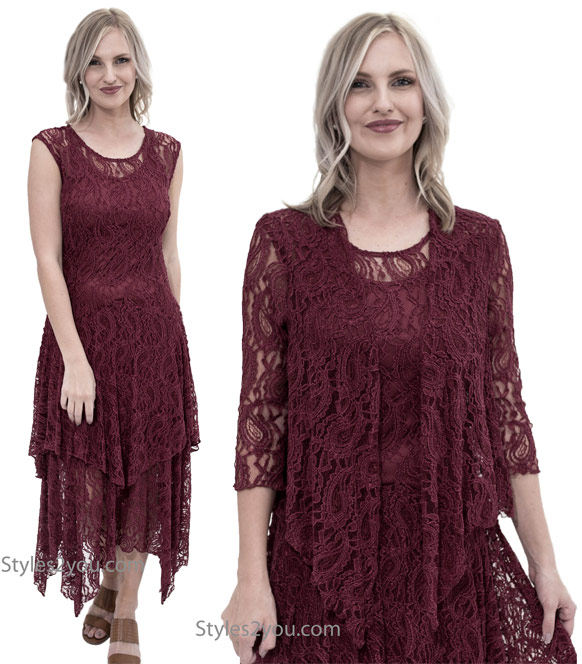 Abigail layered lace dress