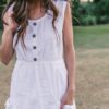 Amarillo All Cotton Dress In White