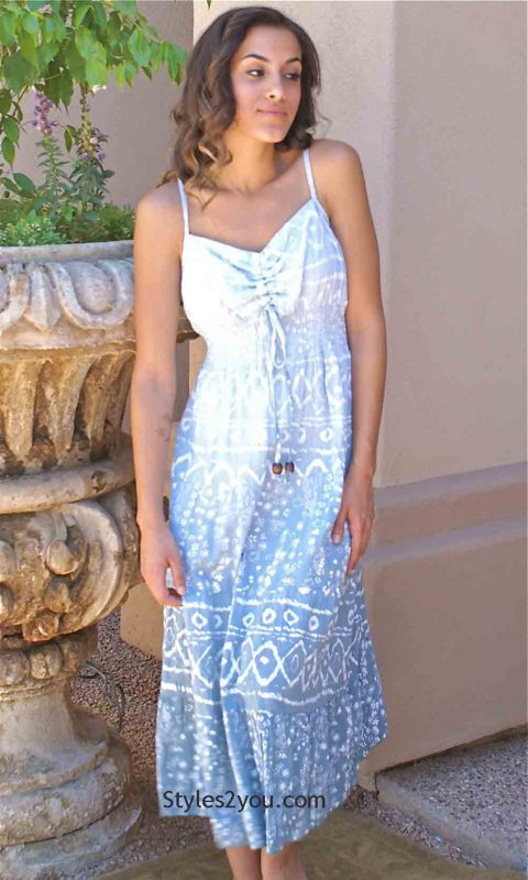 Batik Sundress in Gray