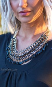 beaded collar necklace