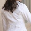 Italia Vecceli Jacket With Ruffles In White - Image 3