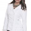 Italia Vecceli Jacket With Ruffles In White